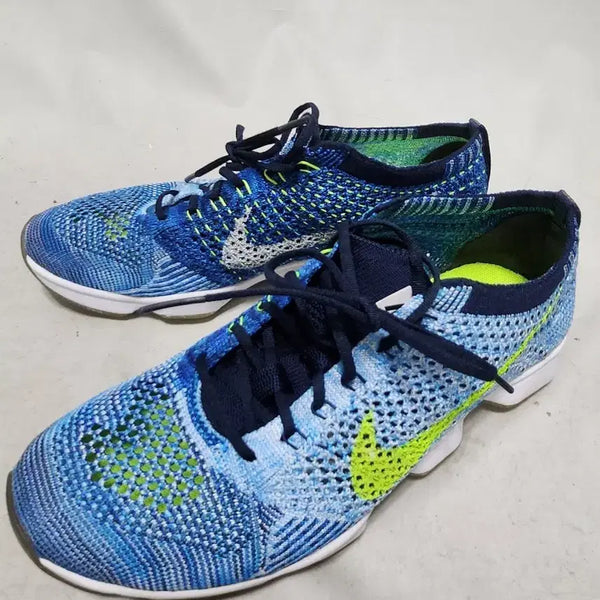 [BUNJANG] Nike Flyknit Racer Blue/Volt Running Shoes / 245 나이키 플라이니트 레이서 블루/형광
