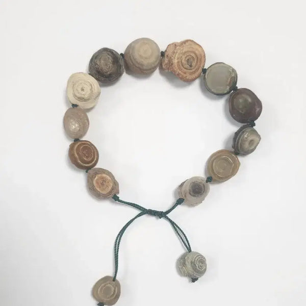 [BUNJANG] Gobi Desert Natural Eye Agate Bracelet / 고비사막 천연 천안석(안구, 눈, 아이마노) 천안천주 팔찌
