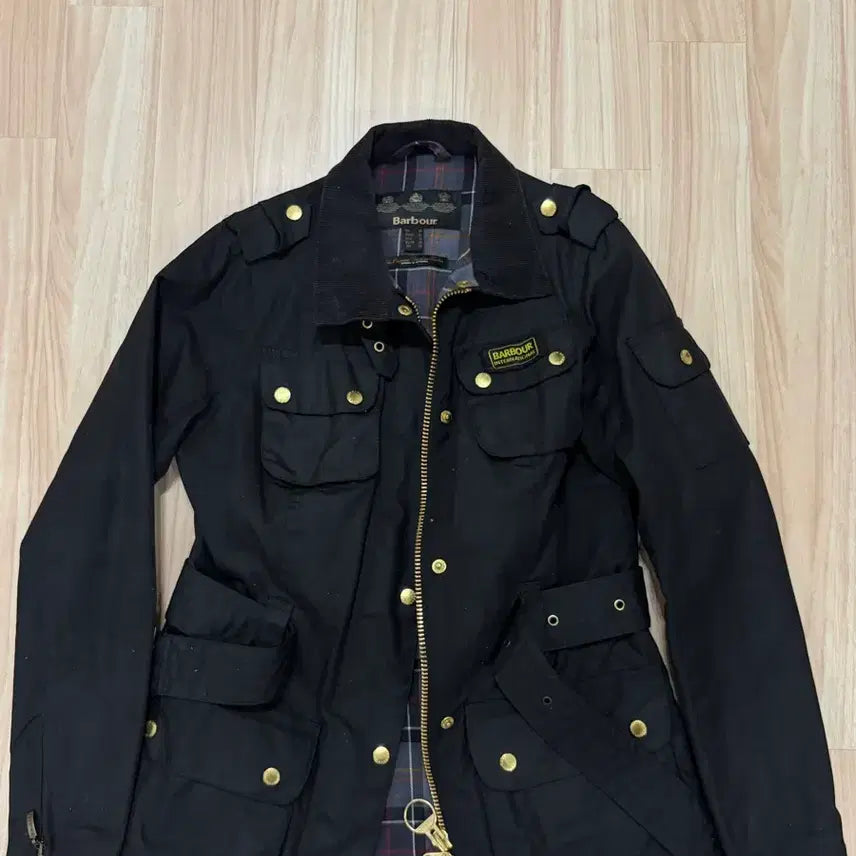 [BUNJANG] Barbour International Black Waxed Jacket / 바버 인터내셔널 블랙 자켓