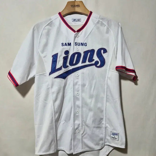 [BUNJANG] Samsung Lions x Beanpole Collaboration Baseball Jersey (Size 95) / 삼성라이온즈 빈폴 콜라보 유니폼 상의