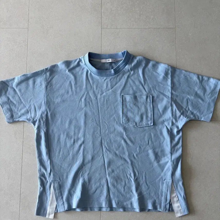 [BUNJANG] Zio Songzio Pocket T-Shirt Sky Blue Size 100 / 지오송지오 포켓 반팔 티셔츠 100