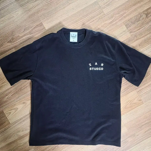 [BUNJANG] IAB Studio Black Short Sleeve T-Shirt XL / IAB 스튜디오 블랙 반팔 티셔츠