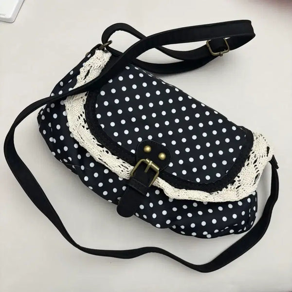[BUNJANG] Polka Dot Mini Crossbody Bag / 도트 땡땡이 크로스백 미니백 도트백