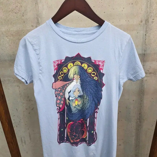 [BUNJANG] Howl's Moving Castle Short Sleeve T-Shirt / [XS]하울의 움직이는 성 반팔