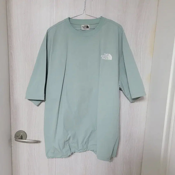 [BUNJANG] The North Face Mint Color Windproof T-Shirt / 노스페이스 반팔 방풍 티셔츠 민트색