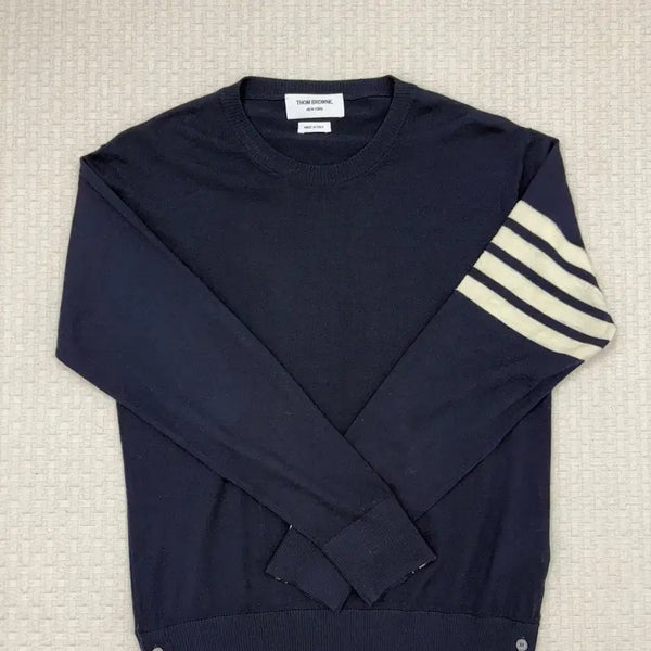 [BUNJANG] Thom Browne Merino Wool Knit Navy Size 2 / 톰브라운 메리노 울 니트