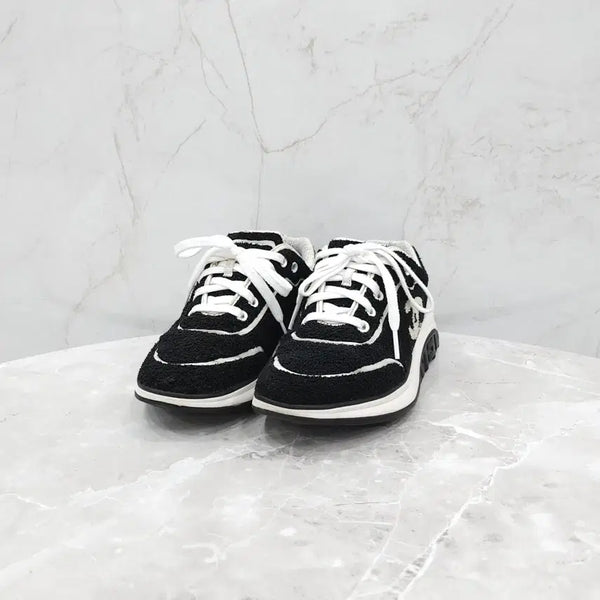 [BUNJANG] Chanel CC Logo Shearling Cruise Sneakers G36256 / 38 / 샤넬 CC로고 시어링 크루즈 스니커즈 G36256