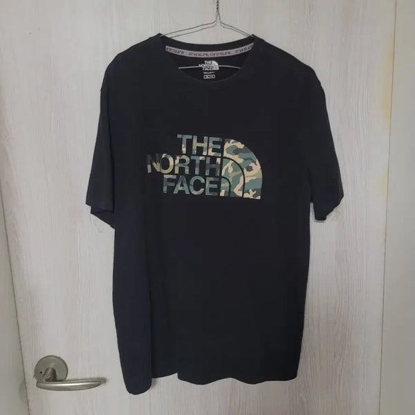 [BUNJANG] The North Face Camo Short Sleeve T-Shirt Black / 노스페이스 카모 반팔티 블랙