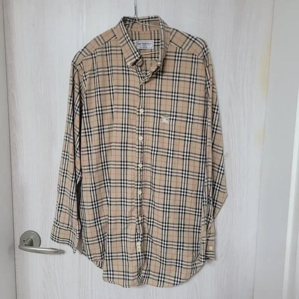[BUNJANG] Burberry Nova Check Long Sleeve Shirt / 버버리 구형 정품 노바체크 긴팔 셔츠