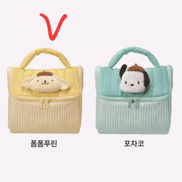 [BUNJANG] Dunkin' Sanrio Pompompurin House Pouch / (현물)던킨 산리오 폼폼푸린 하우스 파우치