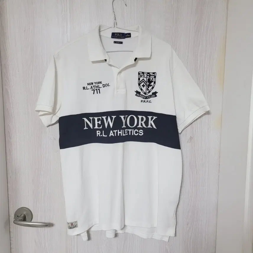 [BUNJANG] Polo Ralph Lauren Rugby Chief Keef Polo Shirt White / 폴로 랄프로렌 럭비 치프키프 폴로셔츠 화이트