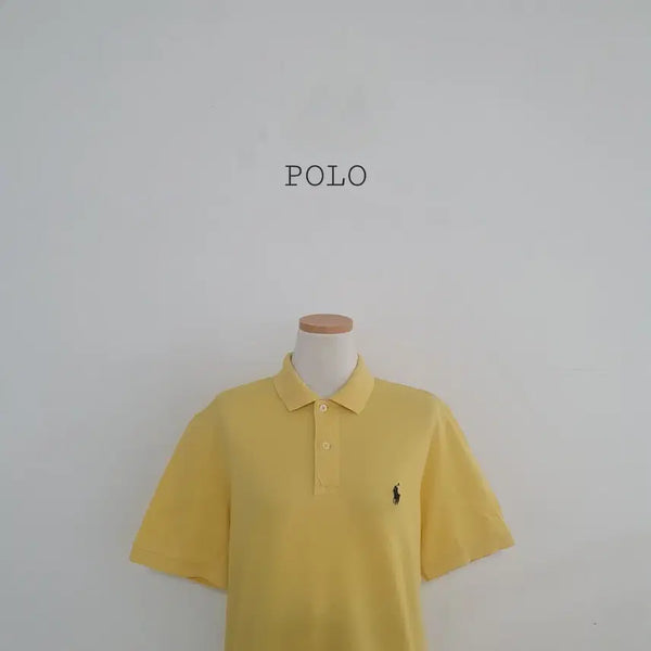 [BUNJANG] Polo Ralph Lauren Yellow Pony Logo Short Sleeve Polo Shirt / 세일)No.26051015 폴로 랄프로렌 반팔 폴로티 옐로우