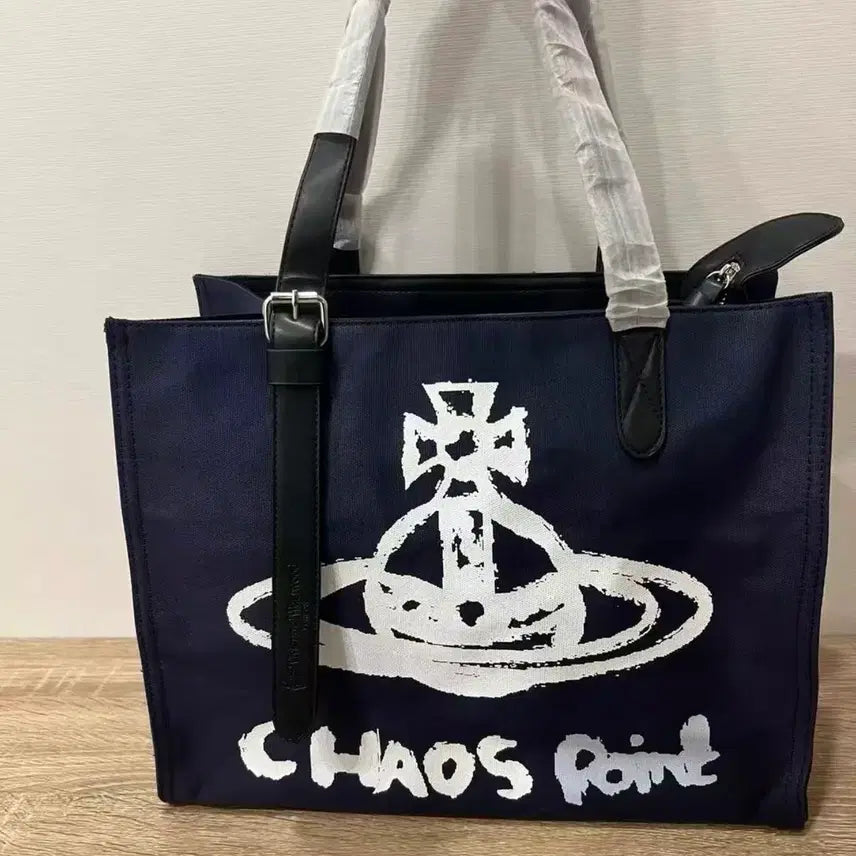 [BUNJANG] Vivienne Westwood Navy Tote Bag/Clutch / 비비안웨스트우드 클러치백 토트백 네이비 캐쥬얼