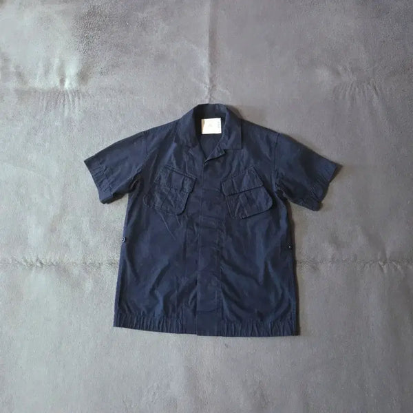 [BUNJANG] A.blu BDUs Short Sleeve Fatigue Shirt Navy / A.blu bdu 퍼티그 반팔 셔츠 1 (95-100) 네이비