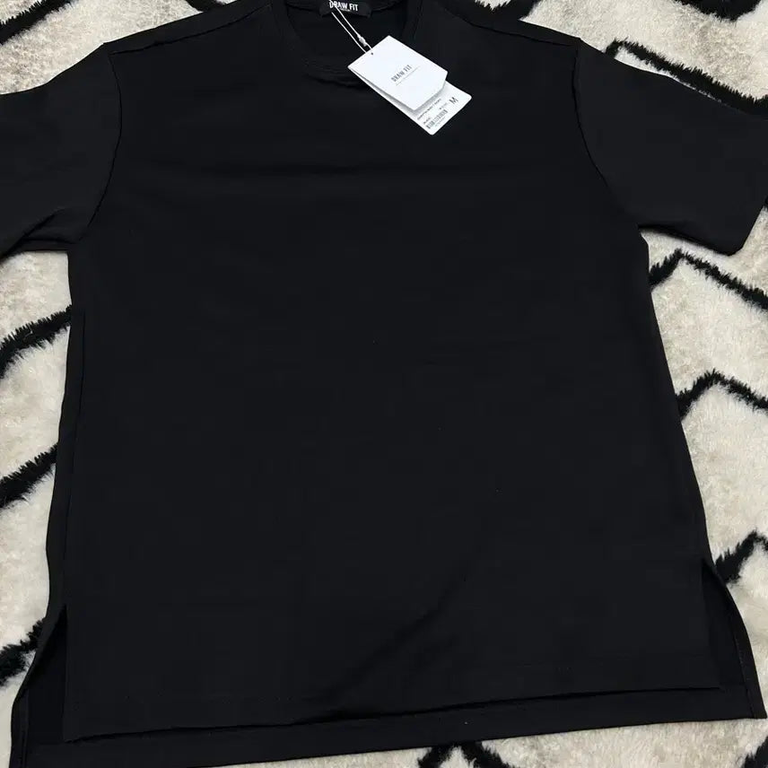[BUNJANG] M Draw Fit Essential Plain T-Shirt Black / [M]드로우핏 에센셜 무지 반팔/블랙