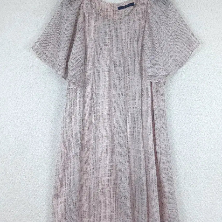 [BUNJANG] MOJO.S.PINE Women's Chiffon Short Sleeve Mini Dress Pink Pattern (Size S/85) / 모조에스핀 여성 쉬폰 반팔 원피스 핑크 패턴(85)