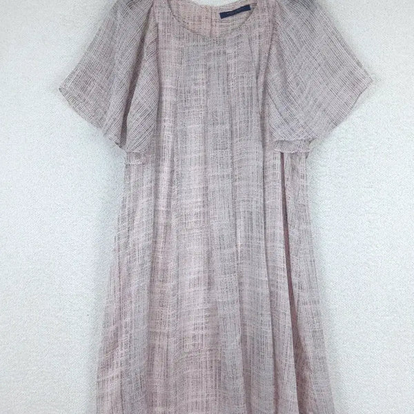 [BUNJANG] MOJO.S.PINE Women's Chiffon Short Sleeve Mini Dress Pink Pattern (Size S/85) / 모조에스핀 여성 쉬폰 반팔 원피스 핑크 패턴(85)