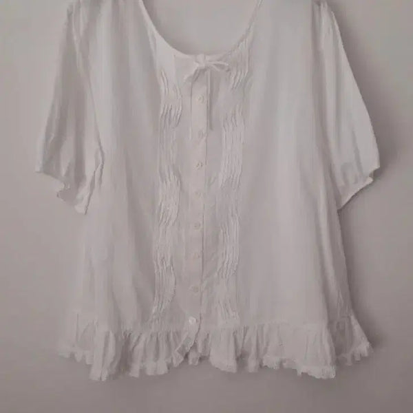 [BUNJANG] 100% Cotton Blouse / 면 블라우스