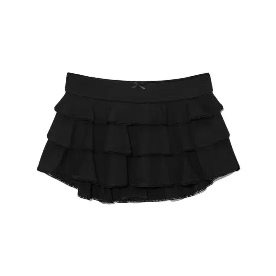 [BUNJANG] Glowny Picot Frill Skirt Black / 새상품) 글로니 피콧 프릴 스커트 블랙