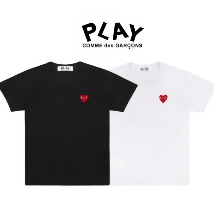 [BUNJANG] Comme des Garçons Play Short Sleeve T-Shirt / 여름맞이특가)꼼데가르송 플레이 반팔 티셔츠