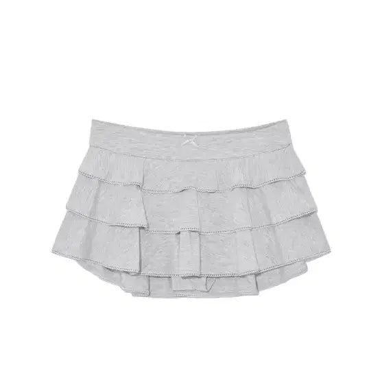 [BUNJANG] Glony Picot Frill Skirt Grey / 새상품) 글로니 피콧 프릴 스커트 그레이