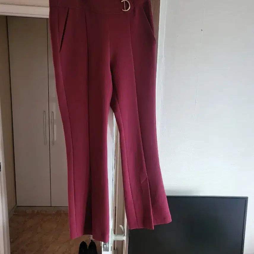 [BUNJANG] EGOIST Burgundy Bootcut Slacks / 에고이스트 슬랙스 55