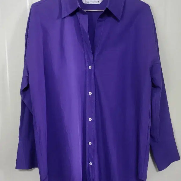 [BUNJANG] Zara Purple Oversized Shirt / 자라 퍼플 셔츠