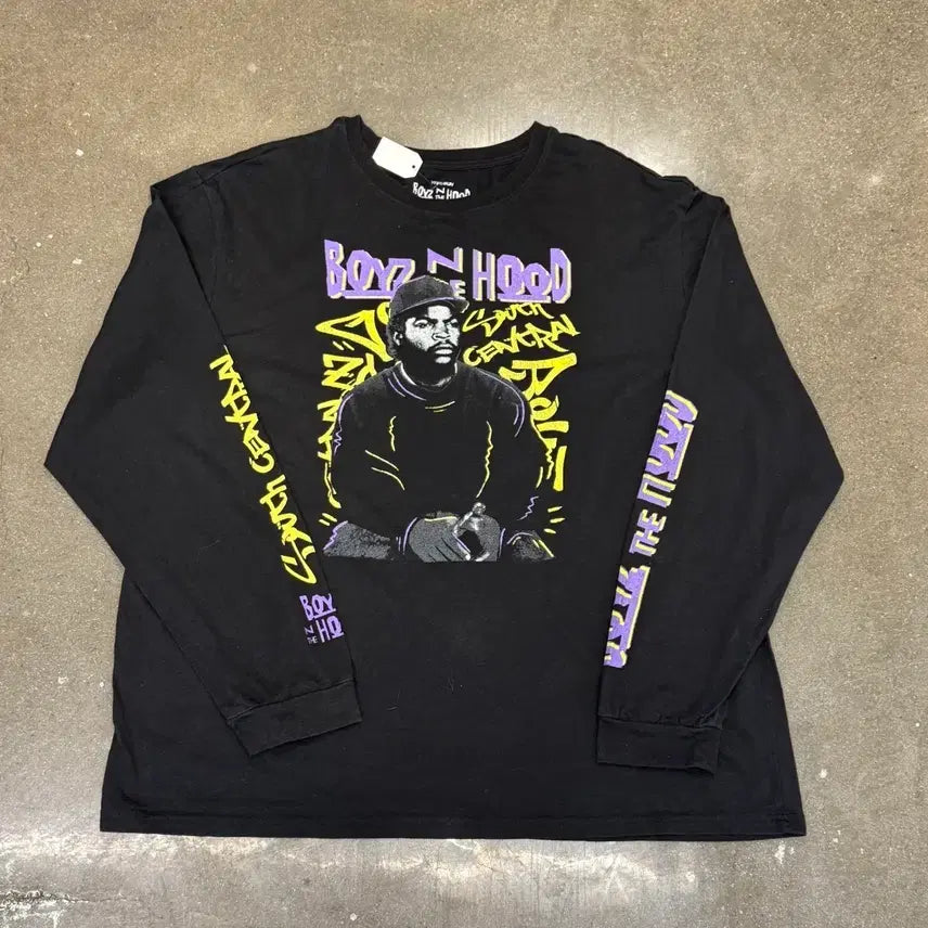 [BUNJANG] Boys II Men Ice Cube Graphic Long Sleeve T-Shirt / 보이즈인더후드 아이스큐브 프린팅 긴팔 티셔츠