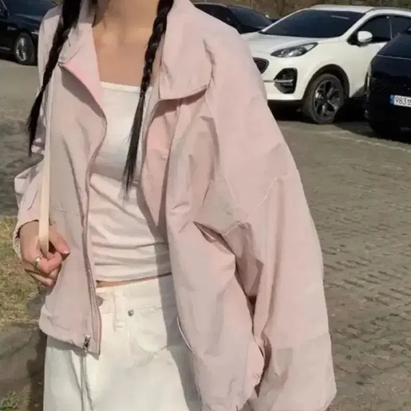 [BUNJANG] Dayrose Pink Windbreaker / 에이블리 데이로제 핑크 바람막이 교신