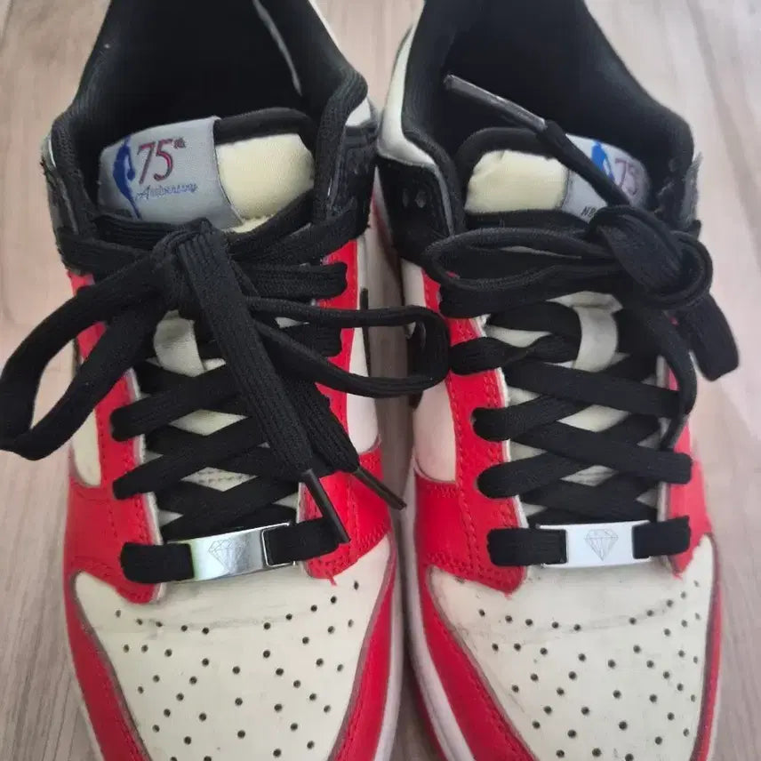 [BUNJANG] Nike x NBA Dunk Low Black and Chili Red / 나이키 x NBA 덩크 로우 블랙 앤 칠리레드