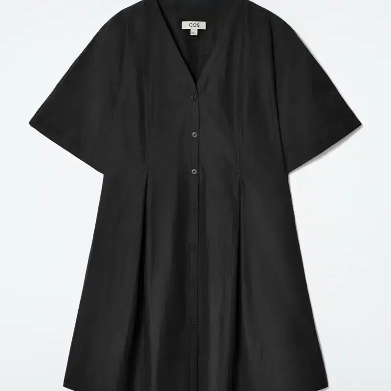 [BUNJANG] COS Pleated A-Line Mini Dress Black / COS 코스 플리티드 에이 라인 미니 드레스 블랙