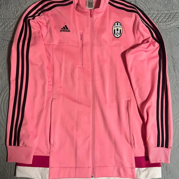 [BUNJANG] Adidas Juventus FC Old Logo Track Top Jersey (Pink & Black) / [XL]아디다스 유벤투스 FC 구로고 트랙탑 져지(핑크&블랙)