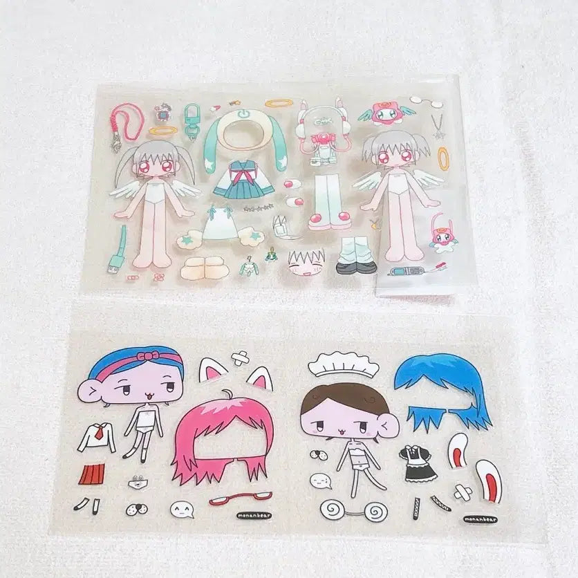 [BUNJANG] Oil & Special Edition Be-Bear Character Sticker Set / 오일페 특전 코디스티커 다꾸씰스티커 다꾸띵 인물스티커 모난베어 인물다꾸