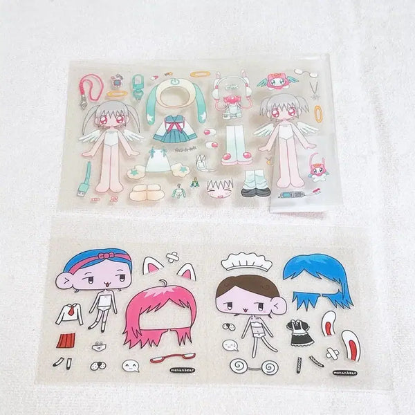 [BUNJANG] Oil & Special Edition Be-Bear Character Sticker Set / 오일페 특전 코디스티커 다꾸씰스티커 다꾸띵 인물스티커 모난베어 인물다꾸