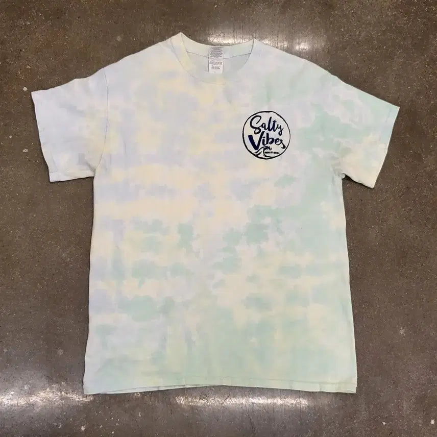 [BUNJANG] Gildan Salty Vibes Tie-Dye T-Shirt / 길단 Salty Vibes 반팔 티셔츠 타이다이