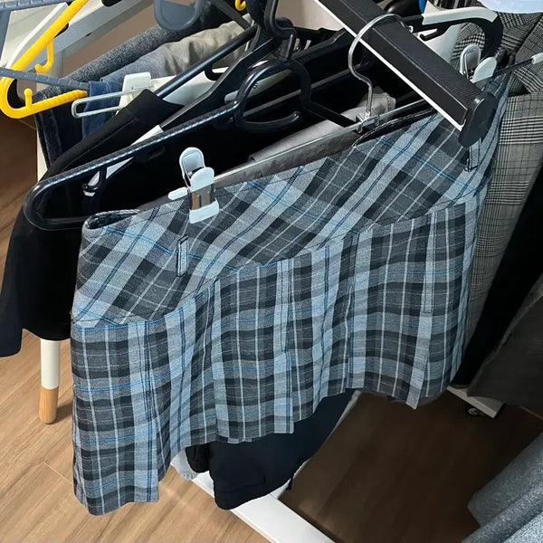 [BUNJANG] Check Mini Skirt / 체크 미니스커트