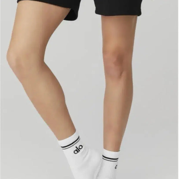 [BUNJANG] Allo Socks White & Black 2-Pack / 알로 양말 화이트 블랙 2개 구매창