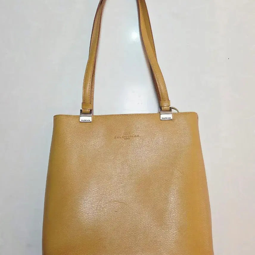 [BUNJANG] Balenciaga Tote Bag Mustard Leather / 발렌시아가 토트백 겨자색