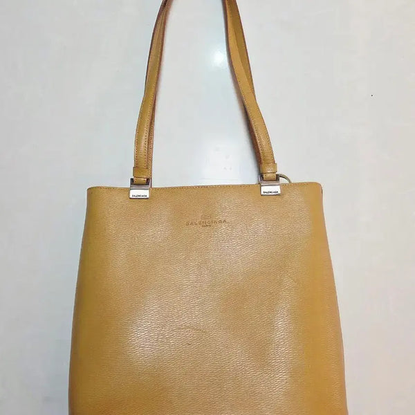 [BUNJANG] Balenciaga Tote Bag Mustard Leather / 발렌시아가 토트백 겨자색