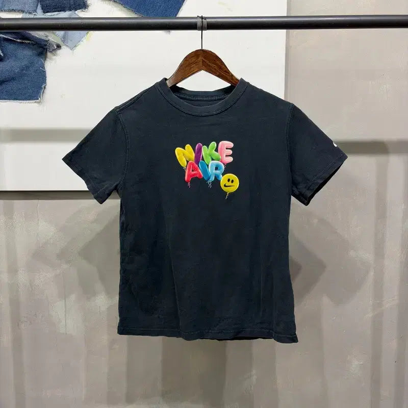 [BUNJANG] Nike Air Women's Casual Loose Fit Printed Short Sleeve T-Shirt / (85) 나이키 에어 여성 캐주얼 루즈핏 프린팅 반팔 티