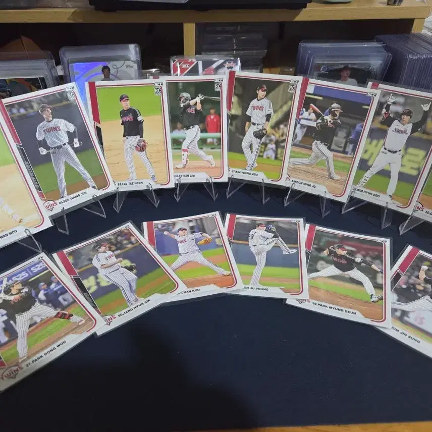 [BUNJANG] LG Twins Player Cards Bundle (14 pcs) / LG) 트윈스 선수 카드 모음 scc 베이스 (14장)