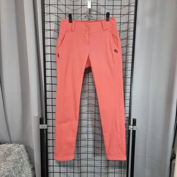 [BUNJANG] Parigates Golf Coral Pink Women's Pants Size 0 / 파리게이츠 골프 바지 여성 골프웨어 팬츠 코랄핑크 0 사이즈