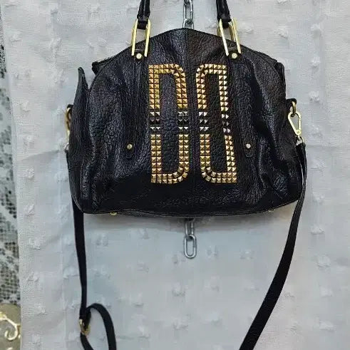 [BUNJANG] Daks Black Studded Tote Bag / 닥스블랙 정품스터드 토트백 숄더백크로스