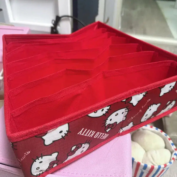 [BUNJANG] Hello Kitty Multi-Compartment Organizer Box / 키티 정리함