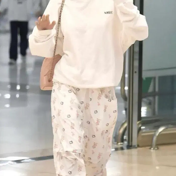 [BUNJANG] OIOI Kitty Parachute Pants Size 1 / 오픈와이와이 키티 파라슈트팬츠 1사이즈 제니 착용