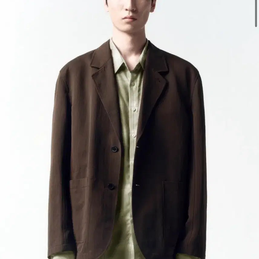 [BUNJANG] INSILENCE Acid Nylon Blazer Brown L / 인사일런스 애시드 나일론 블레이저 BROWN L사이즈