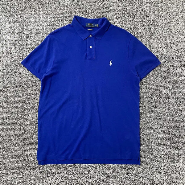 [BUNJANG] Polo Ralph Lauren Mini Pony Polo T-Shirt Blue / 빈티지9. 폴로랄프로렌 미니 포니 카라티 PK 폴로티 반팔 티셔츠 블루