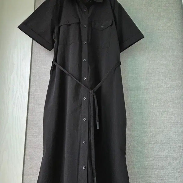 [BUNJANG] Jeep Nylon Blend Relaxed Fit Long Dress / Jeep 바스락 카라롱원피스