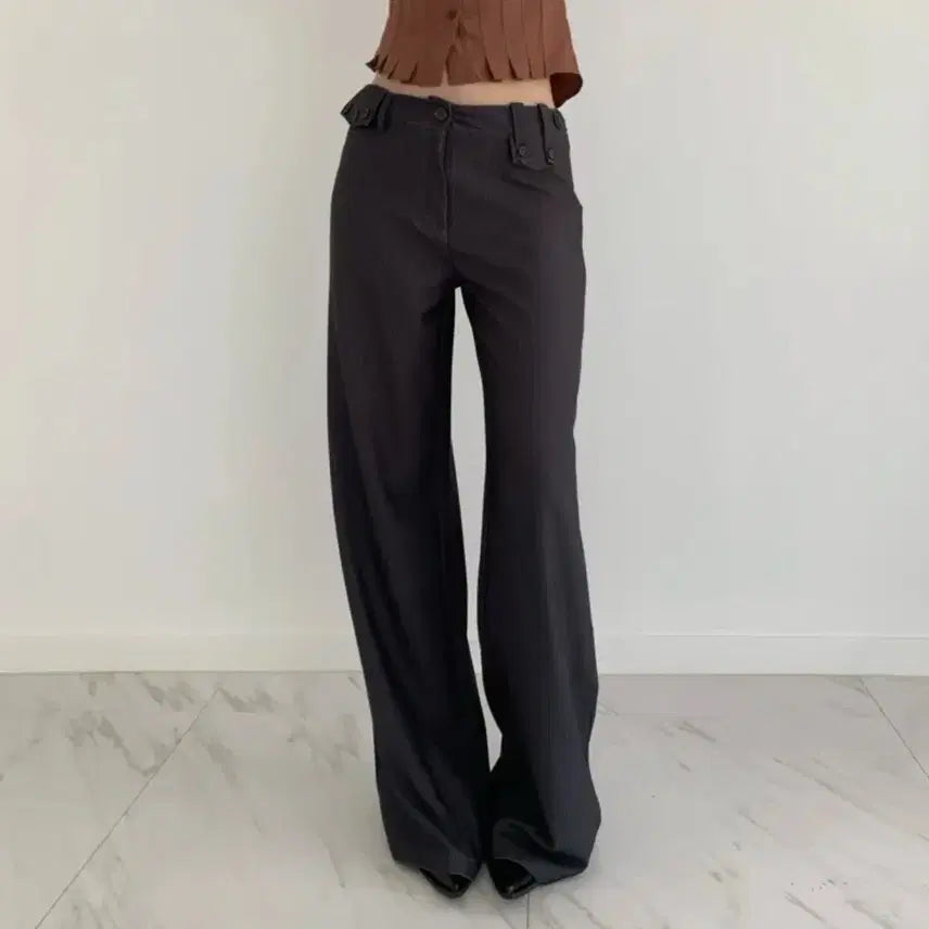 [BUNJANG] Stripe Slacks - Large / 스트라이프 슬랙스