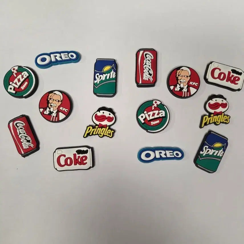 [BUNJANG] Snack Set Charms (14 Pieces) / 크록스 장식) 간식 세트 14P